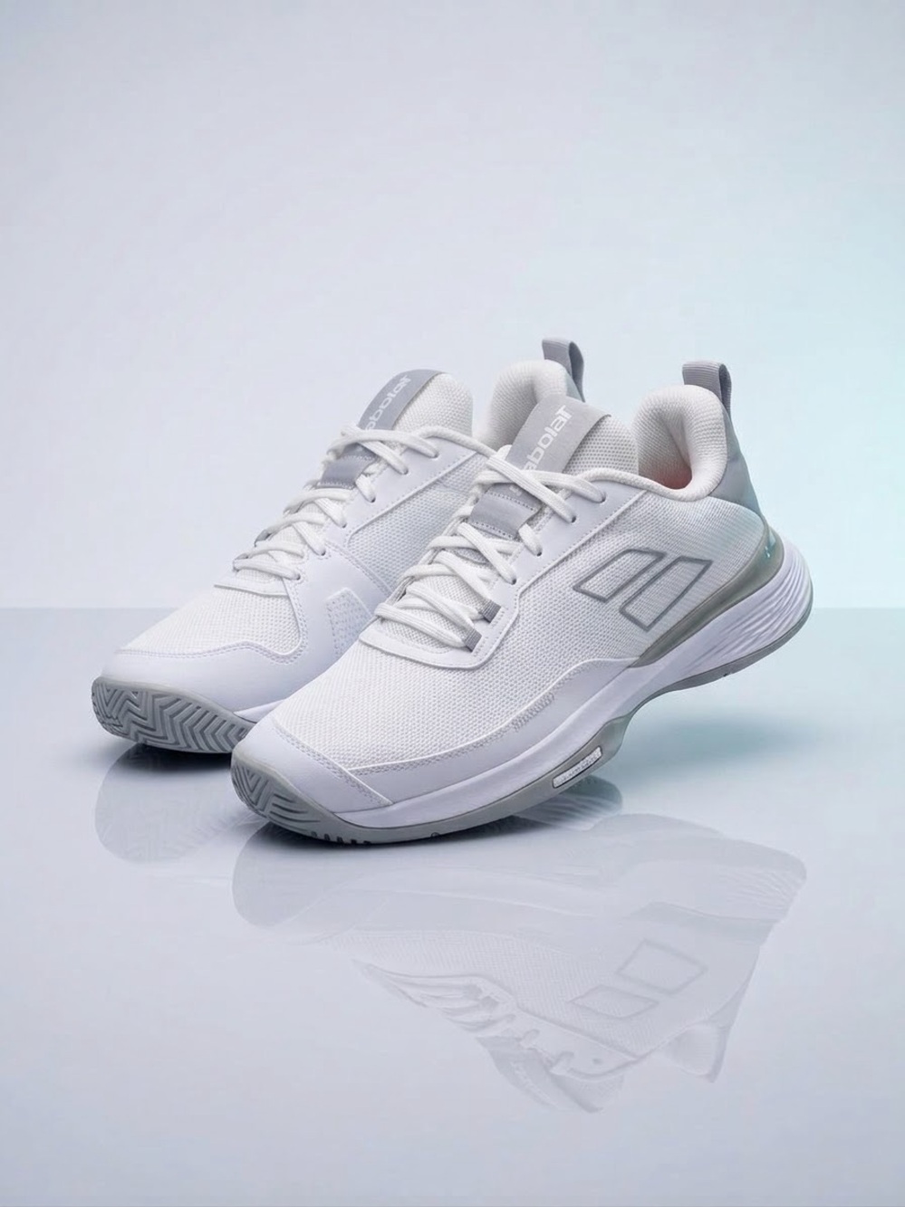 Babolat SFX EVO Women’s Tennis Racquet Sport Shoes White/Gray US 9.5 Wide